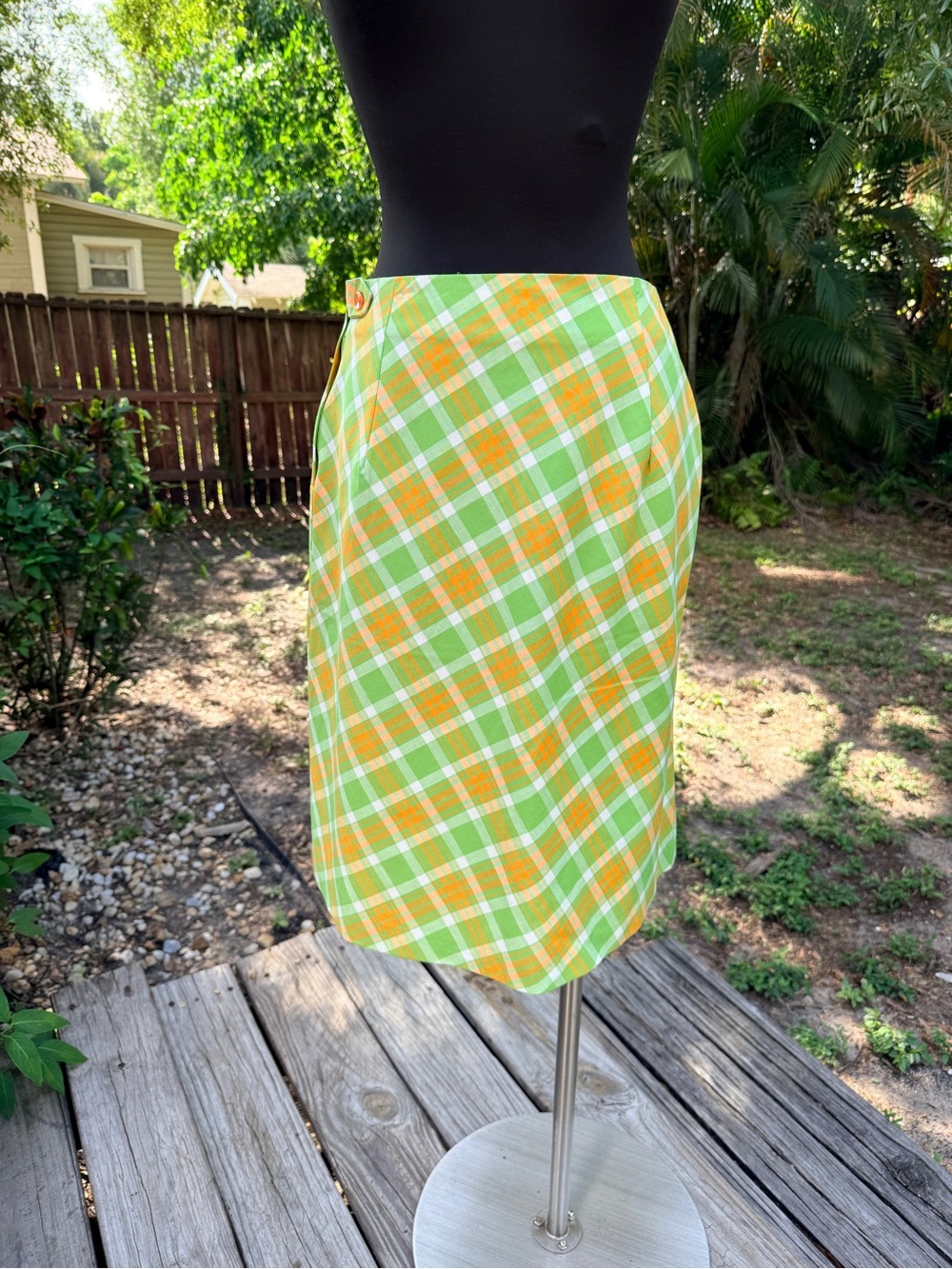 Vintage 50s/60s Handmade Plaid Skirt